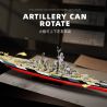 12GO 98009 THẾ CHIẾN THỨ HAI USS MONTANA 1:300 tỷ lệ 1:300 bộ đồ chơi xếp lắp ráp ghép mô hình Military Army Quân Sự Bộ Đội 2956 khối