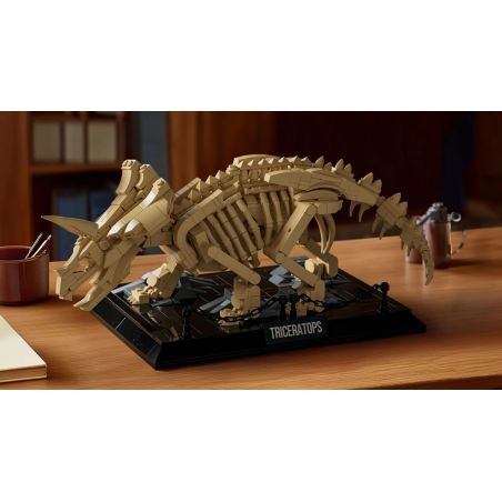 NIFELIZ NF10351 10351 HÓA THẠCH TRICERATOPS bộ đồ chơi xếp lắp ráp ghép mô hình Creator TRICERATOPS FOSSIL Sáng Tạo 798 khối