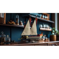 NIFELIZ NF10338 10338 BẾP HY LẠP bộ đồ chơi xếp lắp ráp ghép mô hình Creator GALLEY SAILING SHIP Sáng Tạo 1538 khối