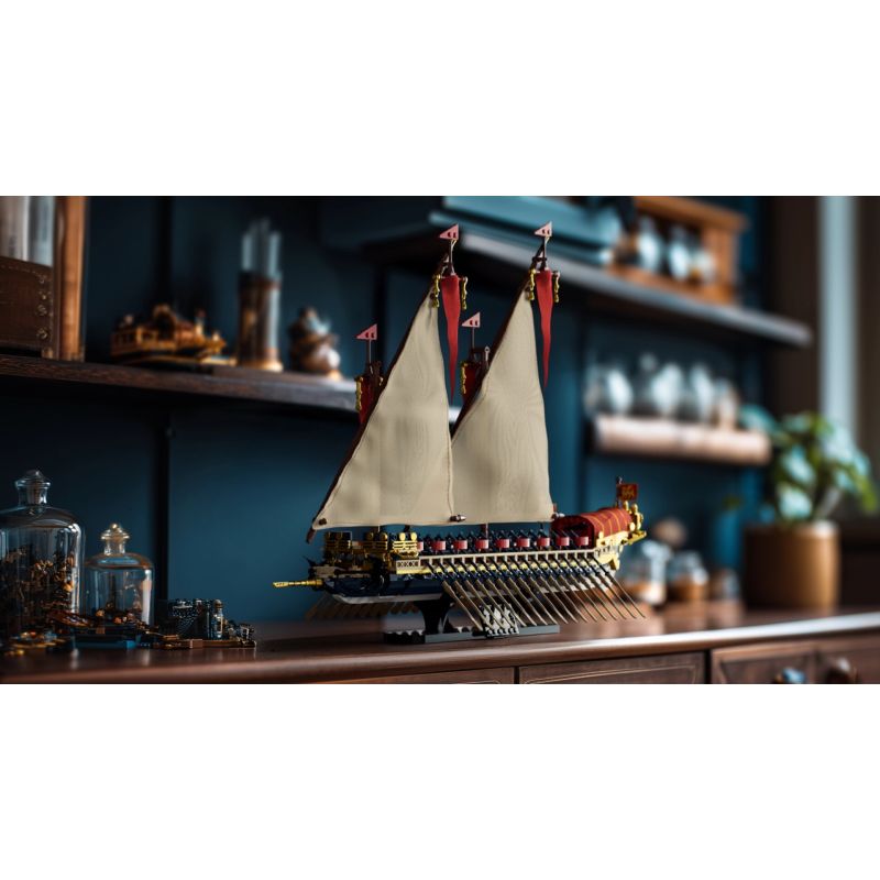 NIFELIZ NF10338 10338 BẾP HY LẠP bộ đồ chơi xếp lắp ráp ghép mô hình Creator GALLEY SAILING SHIP Sáng Tạo 1538 khối