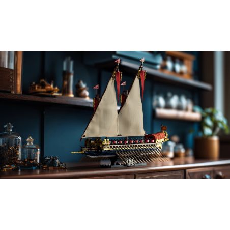 NIFELIZ NF10338 10338 BẾP HY LẠP bộ đồ chơi xếp lắp ráp ghép mô hình Creator GALLEY SAILING SHIP Sáng Tạo 1538 khối