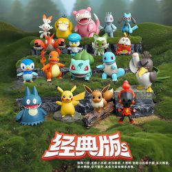BLOKEES 74021 POKÉMON CLASSIC TẤN CÔNG ĐIÊN CUỒNG 6 LOẠI HỘP TRONG SUỐT bộ đồ chơi xếp lắp ráp ghép mô hình Movie & Game Phim Và Trò Chơi