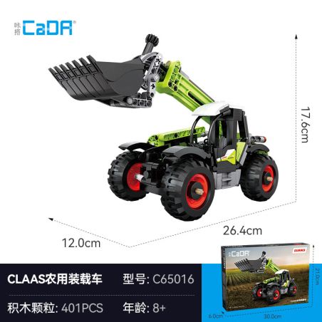 CADA DOUBLEE C65016 65016 MÁY XÚC NÔNG NGHIỆP MINI CLAAS bộ đồ chơi xếp lắp ráp ghép mô hình City Thành Phố 401 khối
