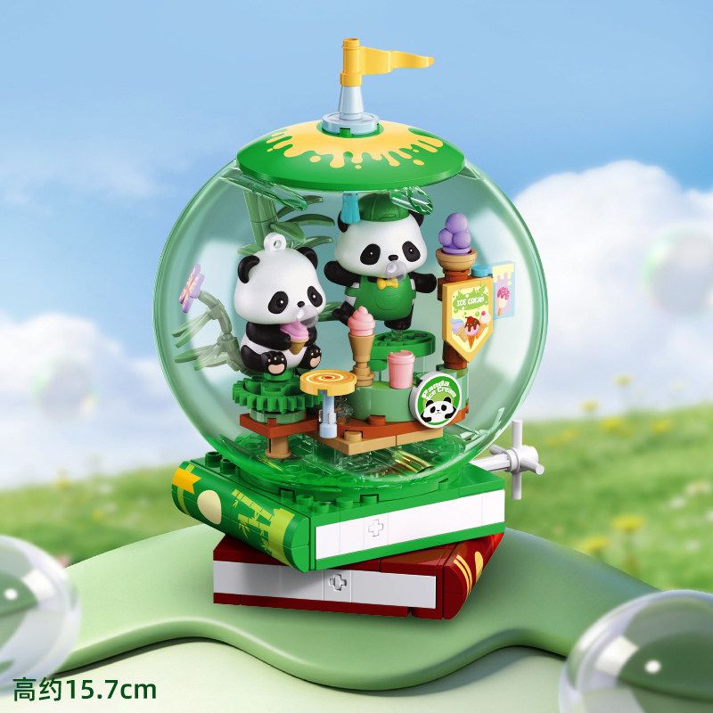 PLEYERID M38-P8098 P8098 8098 M38P8098 38-P8098 QUẢ CẦU PHA LÊ GẤU TRÚC bộ đồ chơi xếp lắp ráp ghép mô hình 145 khối