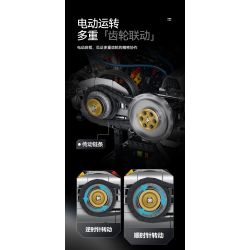 XINZHUAN XZ0015 Stormcore V2 Engine Xếp hình lắp ráp ghép mô hình Động cơ đầu chai của Harley