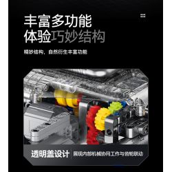 XINZHUAN XZ0015 Stormcore V2 Engine Xếp hình lắp ráp ghép mô hình Động cơ đầu chai của Harley