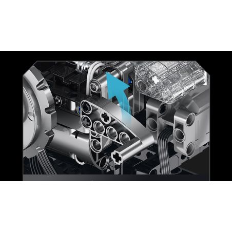 XINZHUAN XZ0015 Stormcore V2 Engine Xếp hình lắp ráp ghép mô hình Động cơ đầu chai của Harley