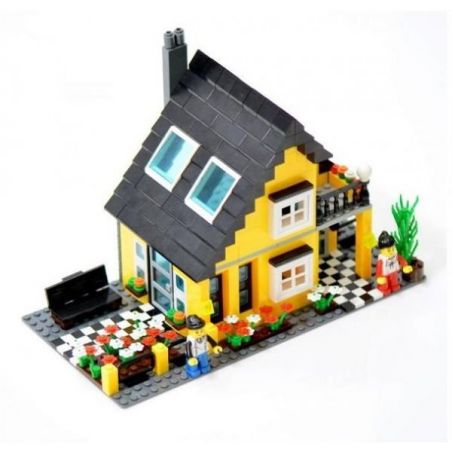 WANGE DR.LUCK 32052 non  BIỆT THỰ BIỂN bộ đồ chơi xếp lắp ráp ghép mô hình City Inn CITYINN Nhà Trọ Thành Phố 458 khối