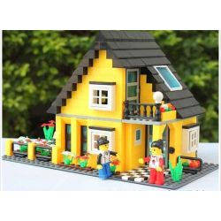 WANGE DR.LUCK 32052 non  BIỆT THỰ BIỂN bộ đồ chơi xếp lắp ráp ghép mô hình City Inn CITYINN Nhà Trọ Thành Phố 458 khối