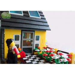 WANGE DR.LUCK 32052 non  BIỆT THỰ BIỂN bộ đồ chơi xếp lắp ráp ghép mô hình City Inn CITYINN Nhà Trọ Thành Phố 458 khối