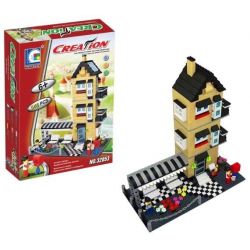 WANGE DR.LUCK 32053 non  BIỆT THỰ 3 TẦNG bộ đồ chơi xếp lắp ráp ghép mô hình City Inn CITYINN Nhà Trọ Thành Phố 546 khối