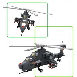 WANGE DR.LUCK JX002 4002 5231 non  TRỰC THĂNG TẤN CÔNG tỷ lệ 1:38 bộ đồ chơi xếp lắp ráp ghép mô hình Military Army WZ10 GUNSHIP CHRIST THE REDEEMER Quân Sự Bộ Đội 973 khối