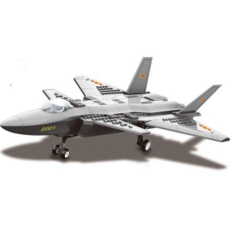 WANGE DR.LUCK JX003 4003 non  TIÊM KÍCH TÀNG HÌNH tỷ lệ 1:50 bộ đồ chơi xếp lắp ráp ghép mô hình Military Army J20 HEAVY STEALTH FIGHTER Quân Sự Bộ Đội 286 khối