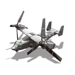 WANGE DR.LUCK JX006 5006 non  MÁY BAY CHIM ƯNG BIỂN tỷ lệ 1:44 bộ đồ chơi xếp lắp ráp ghép mô hình Military Army V-22 OSPREY TILTROTOR Quân Sự Bộ Đội 593 khối