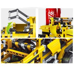 QIHUI 8003 non  XE ĐỊA HÌNH MÀU VÀNG bộ đồ chơi xếp lắp ráp ghép mô hình  MIGHTY TORRENT Kỹ Thuật Công Nghệ Cao Mô Hình Phương Tiện 423 khối