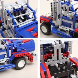 QIHUI 8006 non  XE ĐẦU KÉO XANH BIỂN bộ đồ chơi xếp lắp ráp ghép mô hình  STARRY SKY Kỹ Thuật Công Nghệ Cao Mô Hình Phương Tiện 448 khối