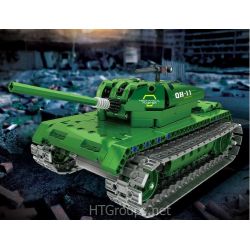 QIHUI 8011 non  XE TĂNG bộ đồ chơi xếp lắp ráp ghép mô hình  Kỹ Thuật Công Nghệ Cao Mô Hình Phương Tiện 454 khối