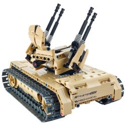 QIHUI 8012 non  XE TĂNG PHÒNG KHÔNG bộ đồ chơi xếp lắp ráp ghép mô hình  Kỹ Thuật Công Nghệ Cao Mô Hình Phương Tiện 457 khối