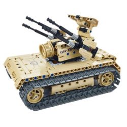 QIHUI 8012 non  XE TĂNG PHÒNG KHÔNG bộ đồ chơi xếp lắp ráp ghép mô hình  Kỹ Thuật Công Nghệ Cao Mô Hình Phương Tiện 457 khối