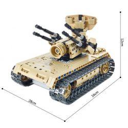 QIHUI 8012 non  XE TĂNG PHÒNG KHÔNG bộ đồ chơi xếp lắp ráp ghép mô hình  Kỹ Thuật Công Nghệ Cao Mô Hình Phương Tiện 457 khối