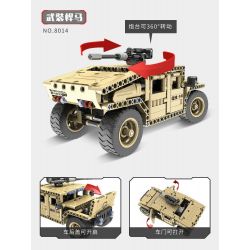 QIHUI 8014 non  XE Ô TÔ VŨ TRANG bộ đồ chơi xếp lắp ráp ghép mô hình  Kỹ Thuật Công Nghệ Cao Mô Hình Phương Tiện 502 khối