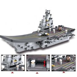 SLUBAN M38 non  TÀU SÂN BAY 9 TRONG 1 bộ đồ chơi xếp lắp ráp ghép mô hình Military Army Quân Sự Bộ Đội 1004 khối