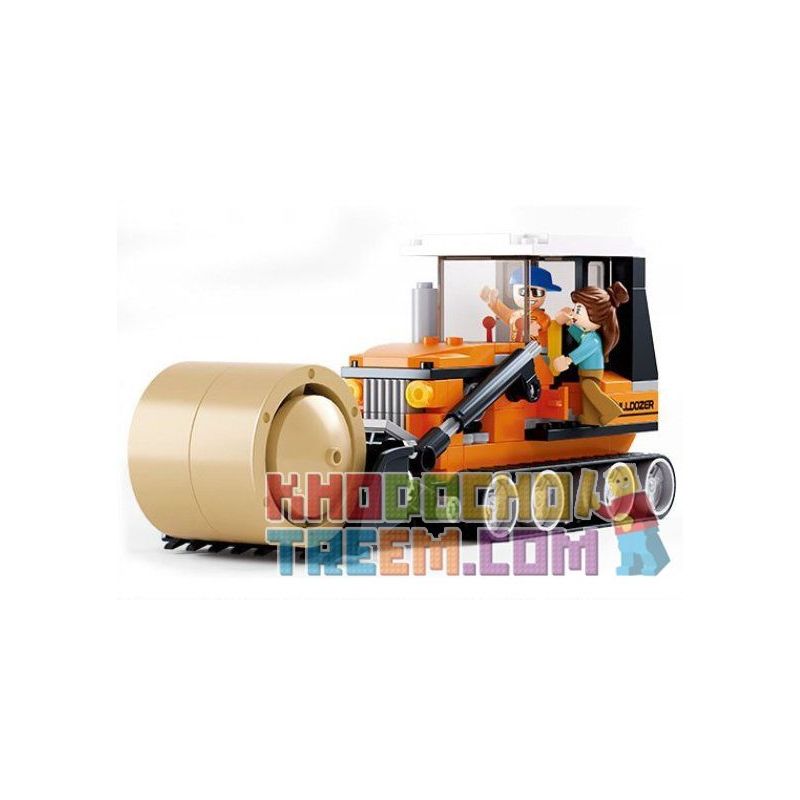 SLUBAN M38-B0558 B0558 0558 M38B0558 38-B0558 Xếp hình kiểu  CITY Harvester Máy Cuốn Cỏ 165 khối
