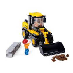 SLUBAN M38-B0538 B0538 0538 M38B0538 38-B0538 non  MÁY XÚC LẬT BÁNH HƠI bộ đồ chơi xếp lắp ráp ghép mô hình City Thành Phố 212 khối