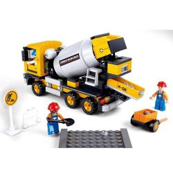 SLUBAN M38-B0550 B0550 0550 M38B0550 38-B0550 non  XE TRỘN BÊ TÔNG bộ đồ chơi xếp lắp ráp ghép mô hình City Thành Phố 296 khối