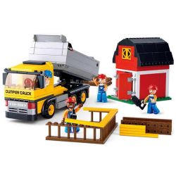 SLUBAN M38-B0552 B0552 0552 M38B0552 38-B0552 non  XE TẢI CHỞ PHẾ THẢI bộ đồ chơi xếp lắp ráp ghép mô hình City Thành Phố 384 khối