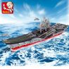 SLUBAN M38-B0399 B0399 0399 M38B0399 38-B0399 non  TÀU SÂN BAY TỈ LỆ 1:450 tỷ lệ 1:450 bộ đồ chơi xếp lắp ráp ghép mô hình Military Army AIRCRAFT CARRIER LIAONING Quân Sự Bộ Đội 1059 khối