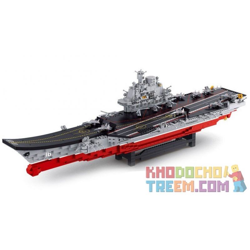 SLUBAN M38-B0388 B0388 0388 M38B0388 38-B0388 non  TÀU SÂN BAY TỈ LỆ 1:350 tỷ lệ 1:350 bộ đồ chơi xếp lắp ráp ghép mô hình Military Army AIRCRAFT CARRIER LIAONING Quân Sự Bộ Đội 1881 khối