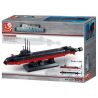 SLUBAN M38-B0391 B0391 0391 M38B0391 38-B0391 non  TÀU NGẦM HẠT NHÂN 1:350 bộ đồ chơi xếp lắp ráp ghép mô hình Military Army NUCLEAR-POWERED SUBMARINE Quân Sự Bộ Đội 193 khối