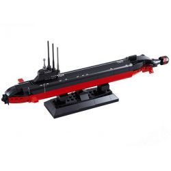 SLUBAN M38-B0391 B0391 0391 M38B0391 38-B0391 non  TÀU NGẦM HẠT NHÂN 1:350 bộ đồ chơi xếp lắp ráp ghép mô hình Military Army NUCLEAR-POWERED SUBMARINE Quân Sự Bộ Đội 193 khối