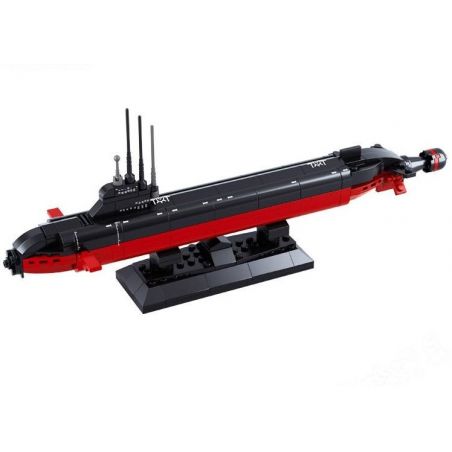 SLUBAN M38-B0391 B0391 0391 M38B0391 38-B0391 non  TÀU NGẦM HẠT NHÂN 1:350 bộ đồ chơi xếp lắp ráp ghép mô hình Military Army NUCLEAR-POWERED SUBMARINE Quân Sự Bộ Đội 193 khối