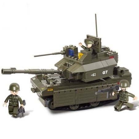 SLUBAN M38-B0287 B0287 0287 M38B0287 38-B0287 non  XE TĂNG M1A2 bộ đồ chơi xếp lắp ráp ghép mô hình Military Army Quân Sự Bộ Đội 219 khối