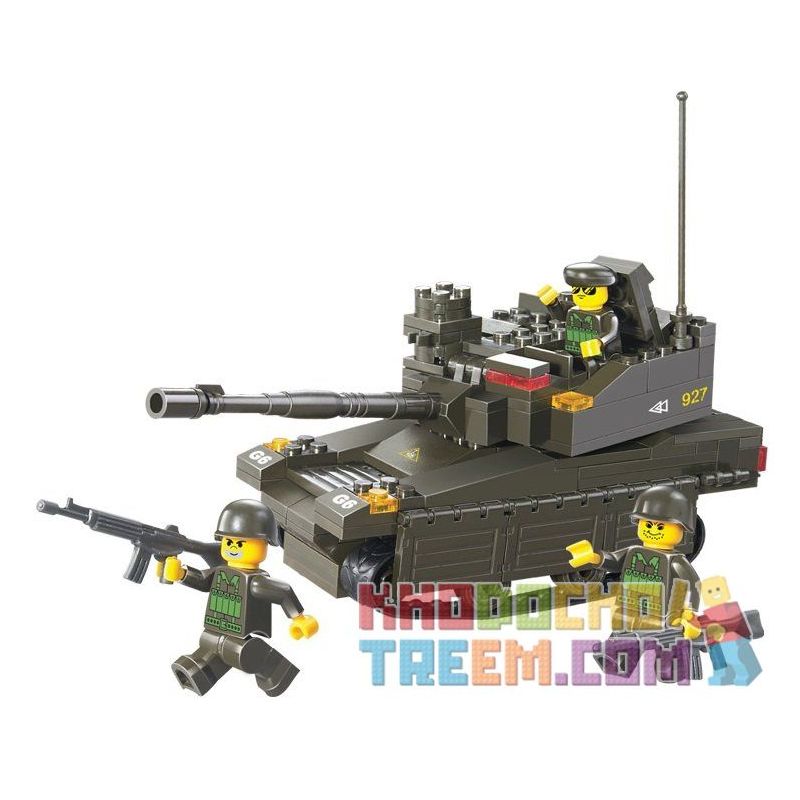 SLUBAN M38-B0285 B0285 0285 M38B0285 38-B0285 Xếp hình kiểu  MILITARY ARMY Leopard 2A6M Xe Tăng Con Báo 217 khối