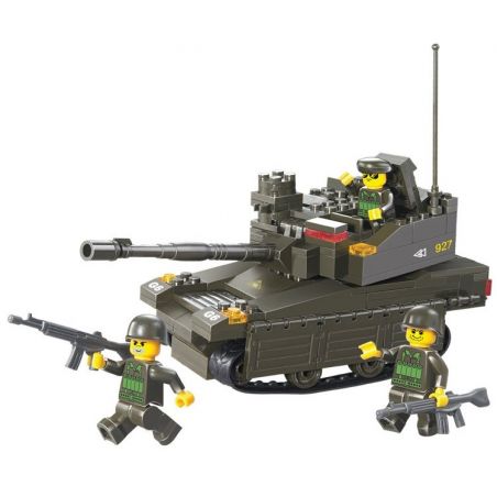 SLUBAN M38-B0285 B0285 0285 M38B0285 38-B0285 Xếp hình kiểu  MILITARY ARMY Leopard 2A6M Xe Tăng Con Báo 217 khối