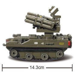 SLUBAN M38-B0283 B0283 0283 M38B0283 38-B0283 Xếp hình kiểu  MILITARY ARMY TOR-M1 Rocket Launcher Xe Phóng Tên Lửa 207 khối