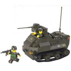 SLUBAN M38-B0281 B0281 0281 M38B0281 38-B0281 Xếp hình kiểu  MILITARY ARMY AAV7A1 Armoured Vehicle Xe Bọc Thép Chở Quân 179 khối