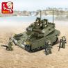 SLUBAN M38-B0305 B0305 0305 M38B0305 38-B0305 non  XE TĂNG bộ đồ chơi xếp lắp ráp ghép mô hình Military Army MERKAVA K1 TANK Quân Sự Bộ Đội 344 khối