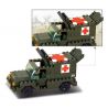 SLUBAN M38-B6000 B6000 6000 M38B6000 38-B6000 Xếp hình kiểu  MILITARY ARMY Ambulance Xe Cứu Thương Quân Sự 229 khối