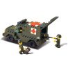 SLUBAN M38-B6000 B6000 6000 M38B6000 38-B6000 Xếp hình kiểu  MILITARY ARMY Ambulance Xe Cứu Thương Quân Sự 229 khối