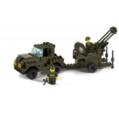 SLUBAN M38-B7300 B7300 7300 M38B7300 38-B7300 non  PHÁO PHÒNG KHÔNG bộ đồ chơi xếp lắp ráp ghép mô hình Military Army Quân Sự Bộ Đội 221 khối