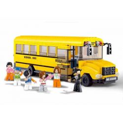 SLUBAN M38-B0506 B0506 0506 M38B0506 38-B0506 non  XE BUÝT TRƯỜNG HỌC bộ đồ chơi xếp lắp ráp ghép mô hình City CITY BUS Thành Phố 382 khối