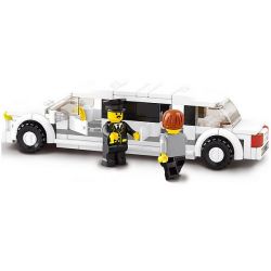 SLUBAN M38-B0323 B0323 0323 M38B0323 38-B0323 non  ÔNG VUA LÀM MẪU SẢN PHẨM XE LIMOUSINE HẠNG SANG LINCOLN bộ đồ chơi xếp lắp ráp ghép mô hình City Thành Phố 135 khối