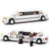 SLUBAN M38-B0323 B0323 0323 M38B0323 38-B0323 non  ÔNG VUA LÀM MẪU SẢN PHẨM XE LIMOUSINE HẠNG SANG LINCOLN bộ đồ chơi xếp lắp ráp ghép mô hình City Thành Phố 135 khối