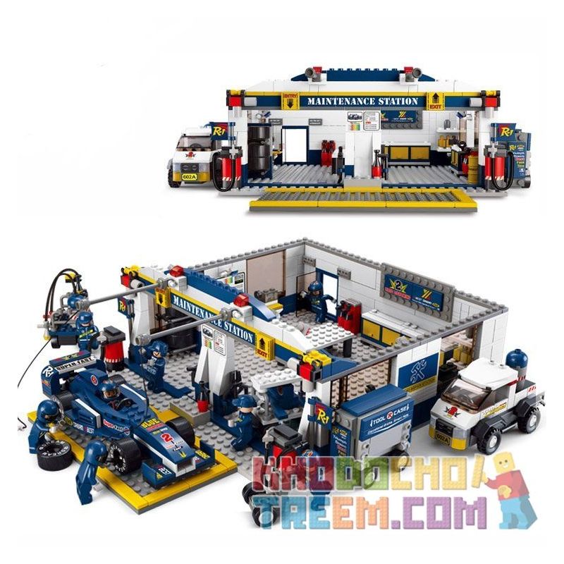 SLUBAN M38-B0356 B0356 0356 M38B0356 38-B0356 non  XE ĐUA F1 VÀ TRẠM BẢO DƯỠNG bộ đồ chơi xếp lắp ráp ghép mô hình Speed Champions Racing Cars FORMULA CAR Đua Xe Công Thức 741 khối