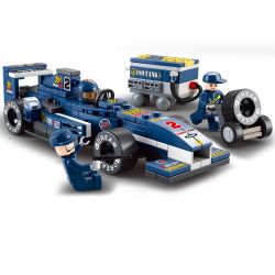 SLUBAN M38-B0351 B0351 0351 M38B0351 38-B0351 non  XE ĐUA F1 TIA SÉT XANH DƯƠNG TỈ LỆ 1:32 tỷ lệ 1:32 bộ đồ chơi xếp lắp ráp ghép mô hình Speed Champions Racing Cars FORMULA CAR Đua Xe Công Thức 196 khối