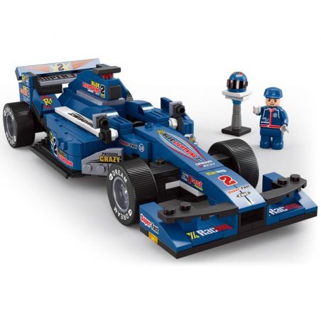 SLUBAN M38-B0353 B0353 0353 M38B0353 38-B0353 non  XE ĐUA F1 TIA SÉT XANH DƯƠNG TỈ LỆ 1:24 tỷ lệ 1:24 bộ đồ chơi xếp lắp ráp ghép mô hình Speed Champions Racing Cars FORMULA CAR Đua Xe Công Thức 287 khối